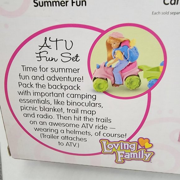 New Fisher Price loving Family Doll Dollhouse Outdoor Camping ATV Fun Set Girl + - Picture 9 of 13